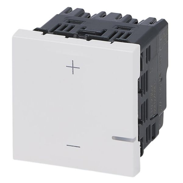Variateur universel Mosaic 2 fils 125W - livré avec enjoliveur Blanc