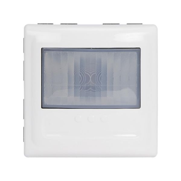 Détecteur mural Mosaic sans Neutre 100W LED - livré avec enjoliveur Blanc
