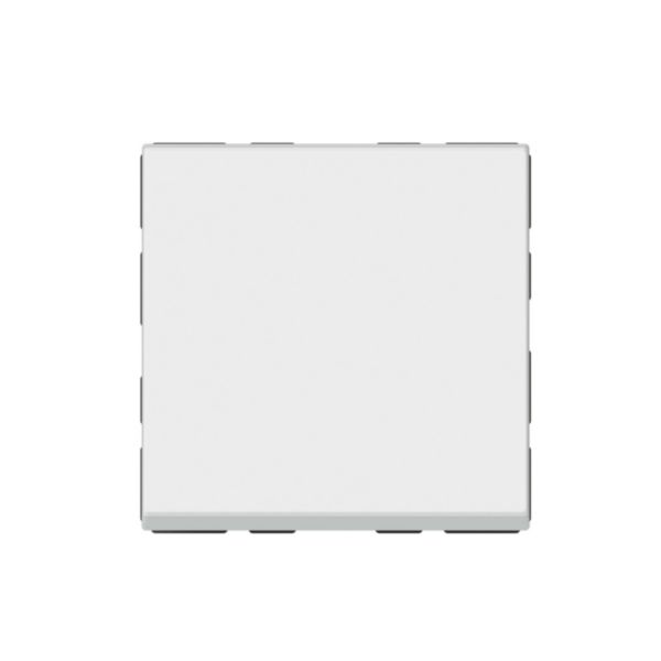 Poussoir ou poussoir inverseur Mosaic Easy-Led 6A 250V~ 2 modules - blanc antimicrobien