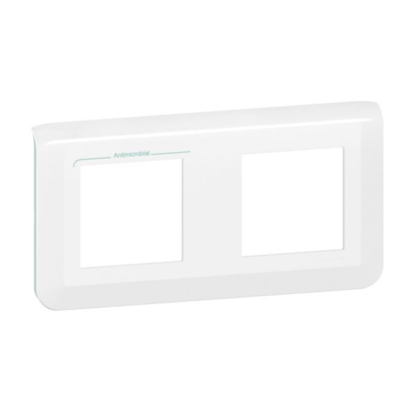 Plaque de finition horizontale Mosaic pour 2x2 modules blanc antimicrobien