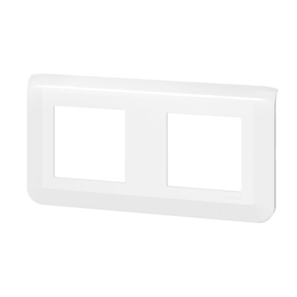 Plaque de finition horizontale Mosaic pour 2x2 modules blanc