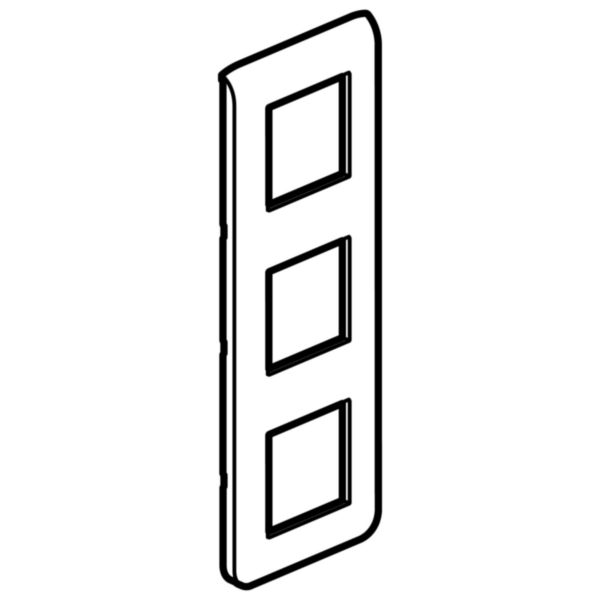 Plaque Mosaic 3x2 modules vertical - blanc