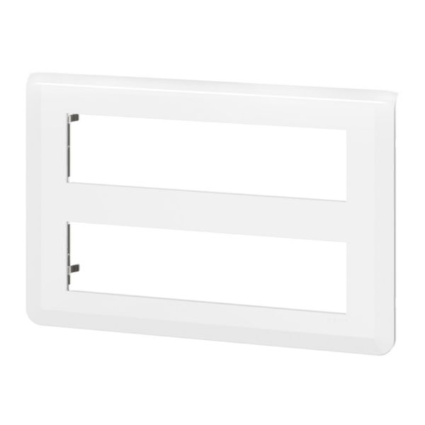 Plaque de finition Mosaic pour 2x8 modules blanc