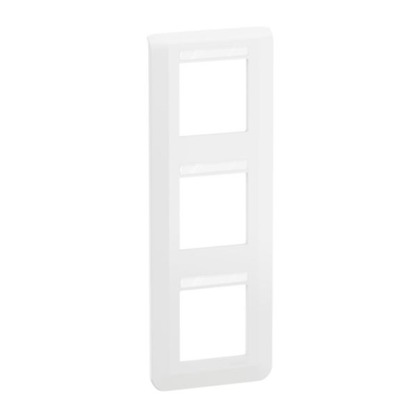 Plaque de finition vertical Mosaic porte-étiquette 3x2 modules - Blanc