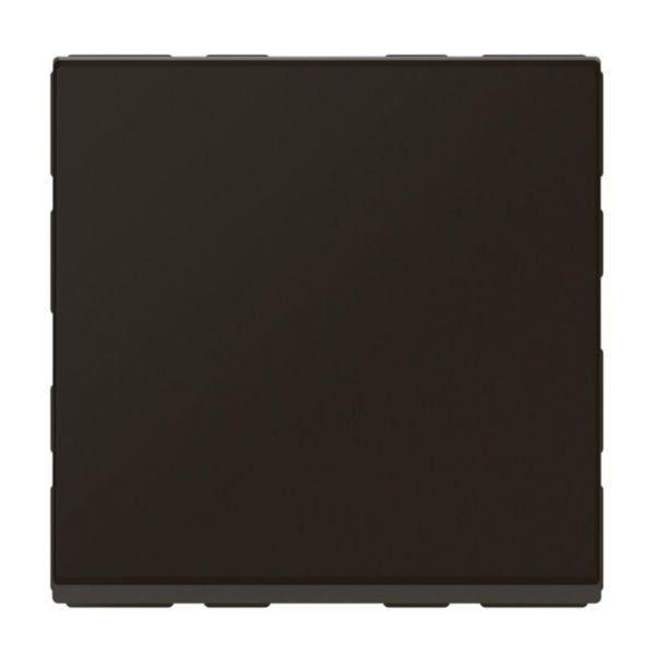 Interrupteur ou va-et-vient 10AX 250V~ Mosaic Easy-Led 2 modules - noir mat