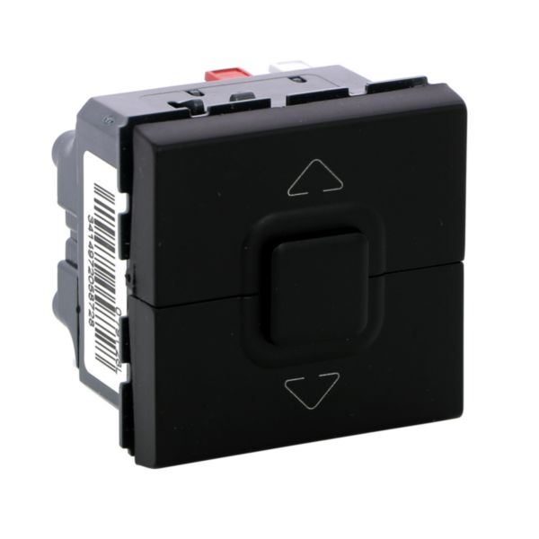 Poussoir 500W maximum Mosaic pour 1 ou plusieurs volets roulants noir mat