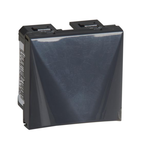 Sortie de câble Mosaic - 2 modules - anthracite
