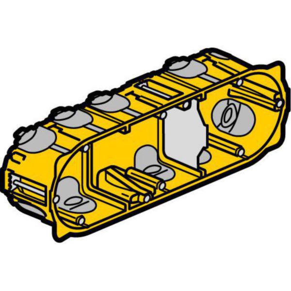 Boîte multipostes Ecobatibox 3 postes 6 à 8 modules - profondeur 40mm
