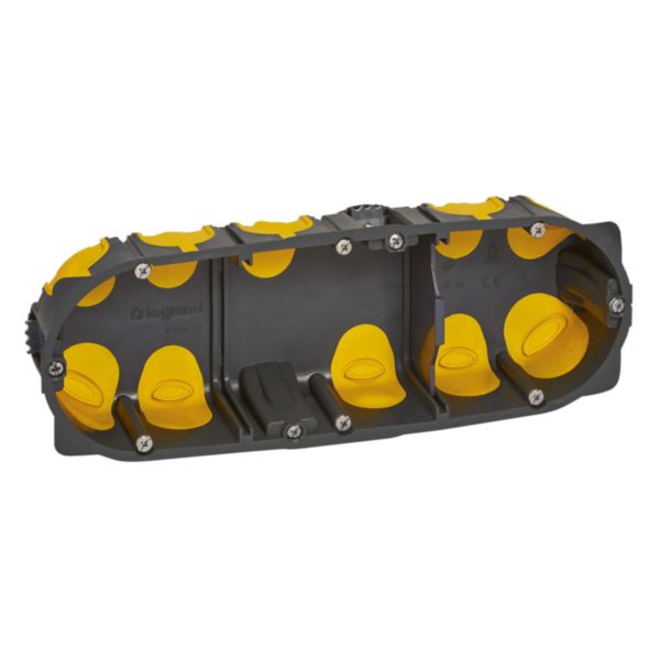 Boîte d'encastrement multiposte Eco Batibox - 3 postes 6 à 8 modules - profondeur 40mm