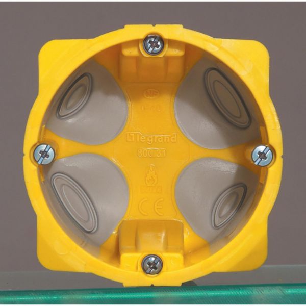 Boîte étanche monoposte Eco Batibox diamètre 67mm ou 2 modules - profondeur 50mm