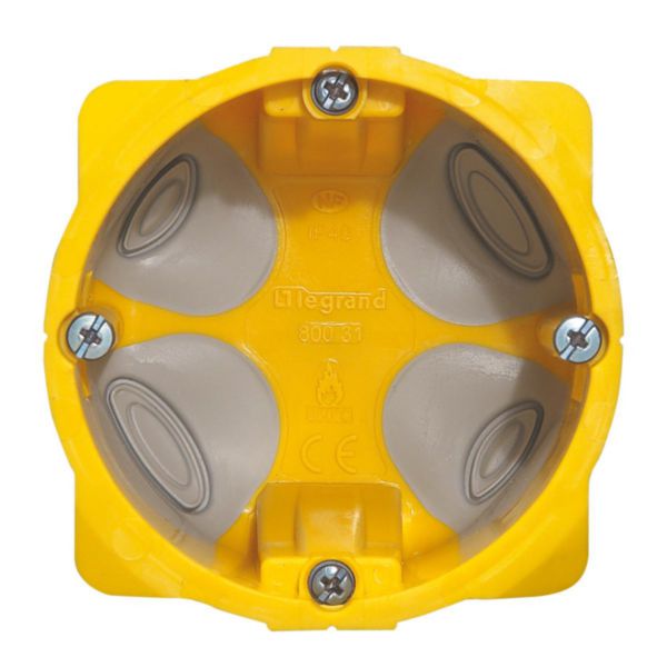 Boîte étanche monoposte Eco Batibox diamètre 67mm ou 2 modules - profondeur 50mm
