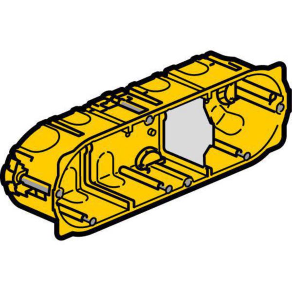 Boîte multiposte Batibox pour cloisons sèches 3 postes ou 6 à 8 modules - profondeur 40mm