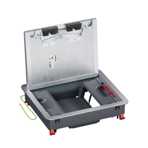 Boîte de sol Mosaic 12 modules avec couvercle métal, résistance 5000N