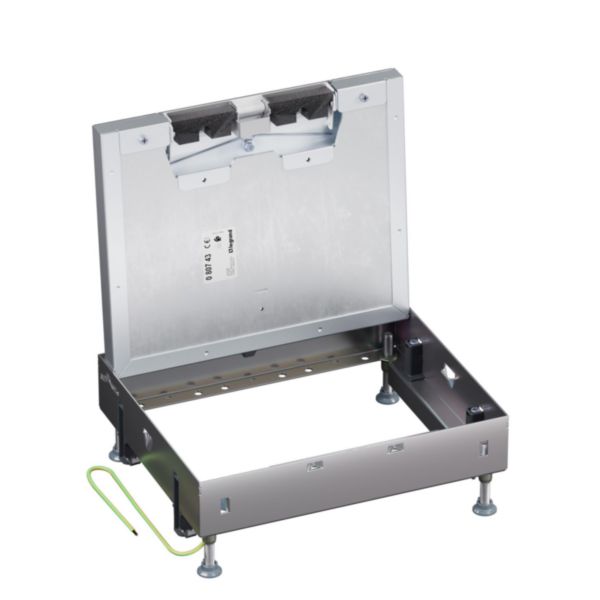 Trappe affleurante métal Mosaic 12/18 modules avec couvercle amovible pour plancher technique/béton - Charge 5000N