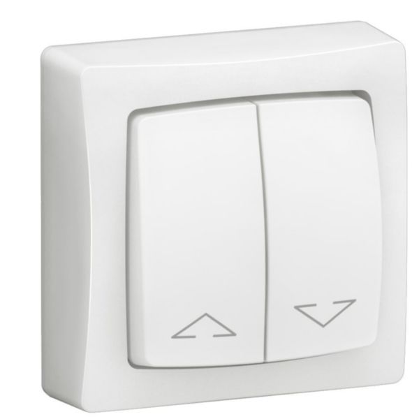 Commande individuelle de volets roulants Appareillage Saillie complet - Blanc