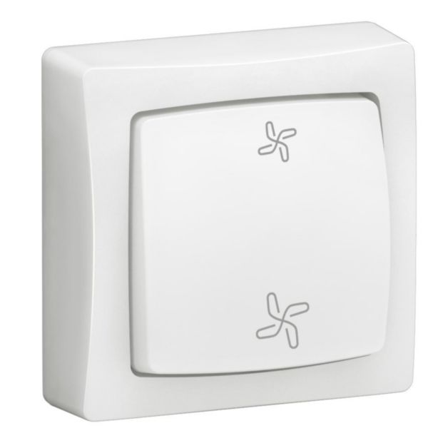 Commande de VMC Appareillage saillie complet - blanc