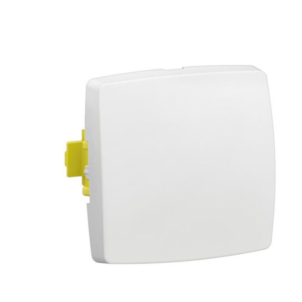 Interrupteur ou va-et-vient simple touche pour moulure Appareillage Saillie Composable - Blanc