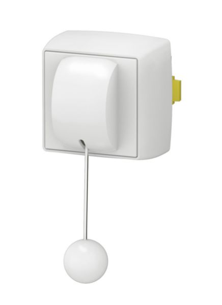 Interrupteur va-et-vient à tirage 10AX - Appareillage Saillie - Composable - Blanc