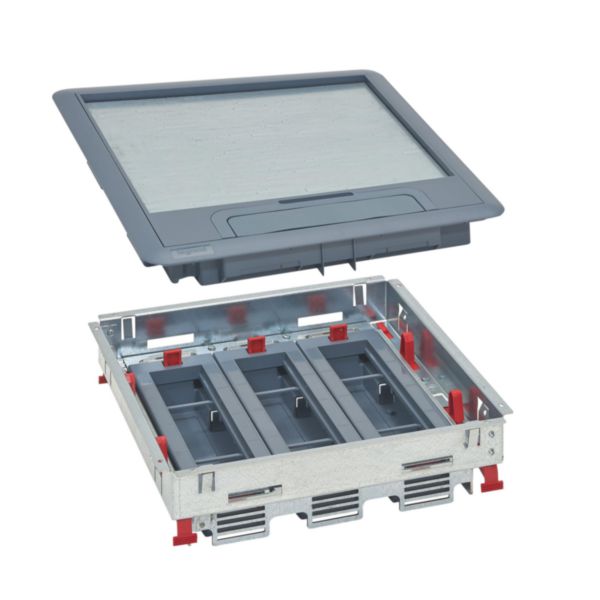 Kit boîte de sol complet supports horizontaux 24 modules tous types de sol