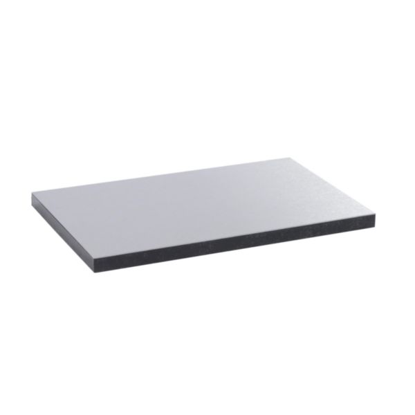 Plaque de finition pour couvercle métal finition inox pour boîte de sol version standard 12 modules ou 18 modules