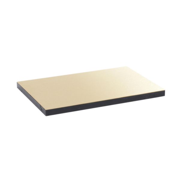 Plaque de finition pour couvercle métal laiton inox pour boîte de sol version standard 12 modules ou 18 modules