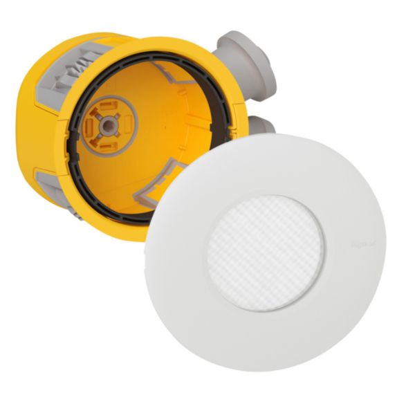 Distributeur de 10 spots à LED dimmable IP44 Modul'up complet 3000K ou 4000K 500lm (lumens) 120° + 1 scie cloche Ø80mm