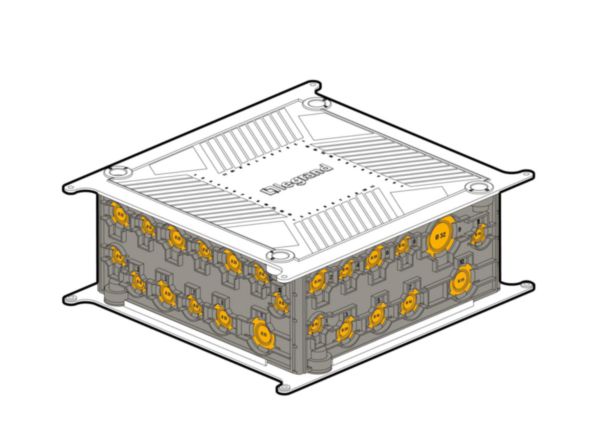 Boîte pavillonnaire carrée Eco Batibox- 200X200X80mm