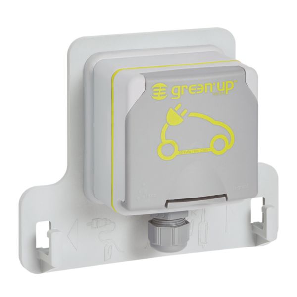 Prise de recharge pour VE Green'up Access - IP66 IK08 -Fixation saillie - Modes 1 ou 2 - 16A 230V