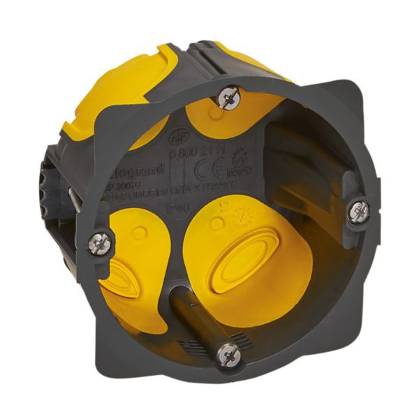 Boîte à encastrer Eco Batibox profondeur 40mm pour plaque de plâtre - 1 poste