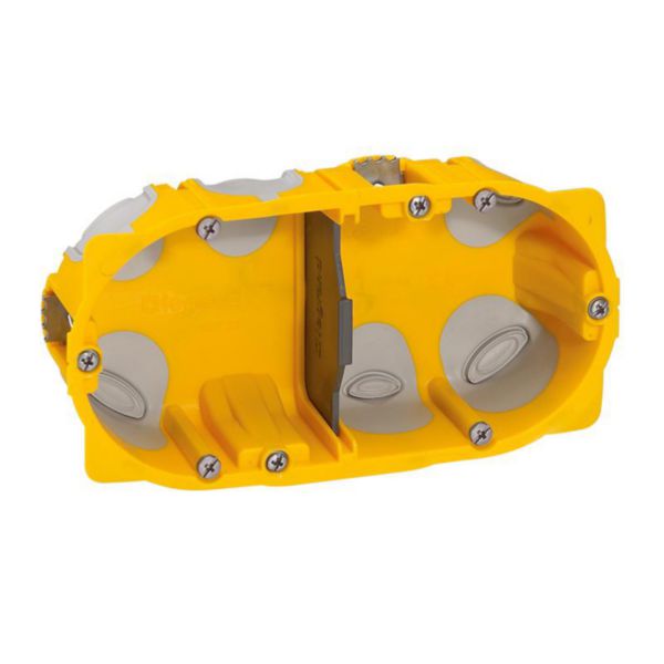 Boîte à encastrer Ecobatibox profondeur 40mm pour plaque de plâtre - 2 postes