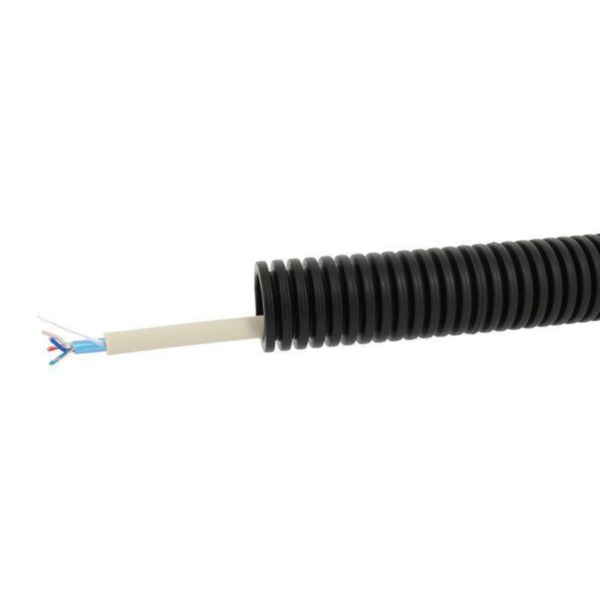 Conduit ICTA Chronofil® Ø20mm pour courant fort à téléreport simple - noir