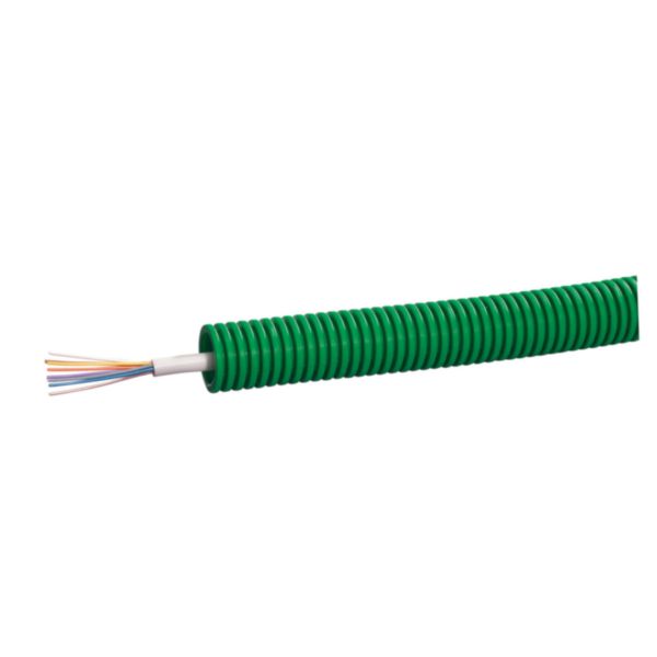 Conduit ICTA Chronofil® Ø20mm pour courant faible grade1 télécom ivoire 298 avec 4 paires 5/10ième - RAL6029