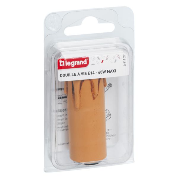 Douille bougie E14 - hauteur 65 mm