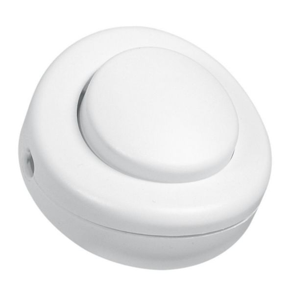 Interrupteur à pied pour lampe - blanc