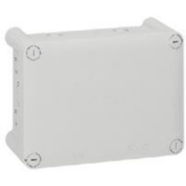 Boîte de dérivation rectangulaire pour presse-étoupe Plexo dimensions 220x170x86mm - gris RAL7035