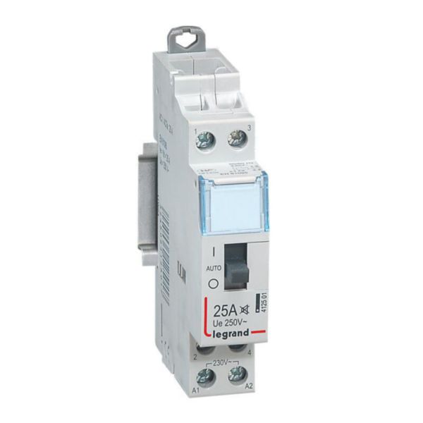 Contacteur pour tarifs heures creuses - bipolaire 230V~ - 25A - 1 module