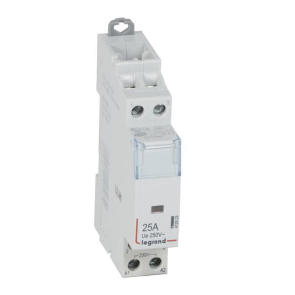 Contacteur pour puissance importante - bipolaire 230V~ - 2F - 25A - 1 module