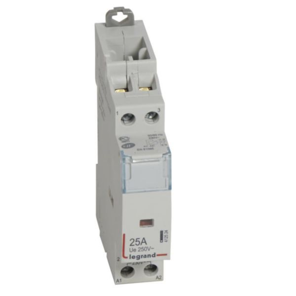 Contacteur pour puissance importante - bipolaire 230V~ - 2O - 25A - 1 module