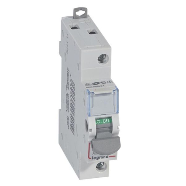 Interrupteur - unipolaire - 20A - 230V à 400V - 1 module