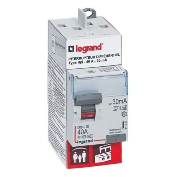 LEGRAND - Interrupteur Différentiel 2P - 63A - 30ma Type HPI