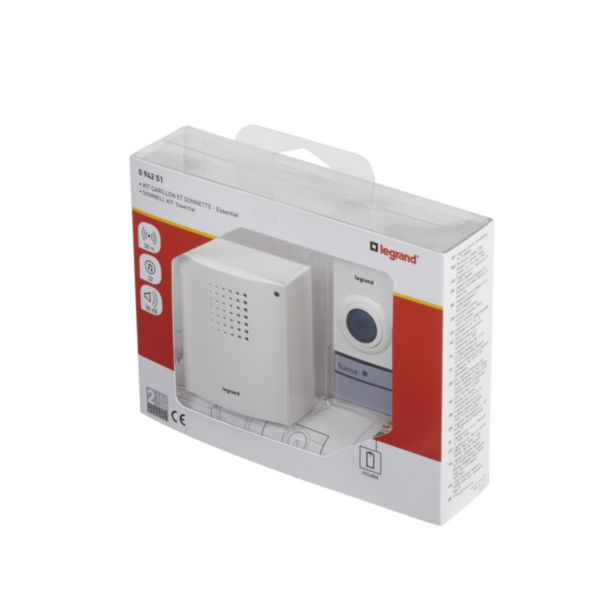 Kit carillon radio sans fils Essentiel - blanc