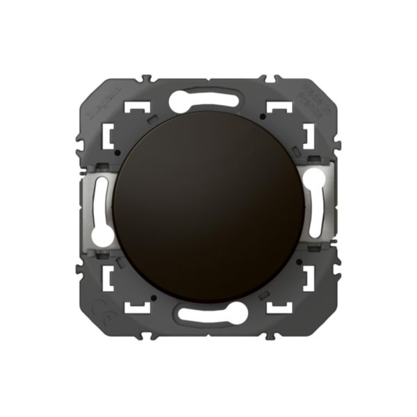 Interrupteur ou va-et-vient dooxie 10AX 250V~ finition noir - emballage blister