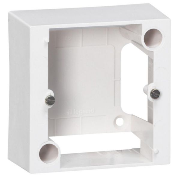 Cadre 1 poste pour pose en saillie prise 20A - 82x82x40mm