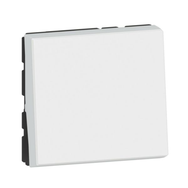 Interrupteur ou va-et-vient lumineux avec voyant Mosaic Easy-Led 10A 2 modules - blanc