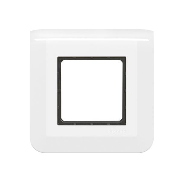 Plaque Mosaic avec support à griffes pour 2 modules - blanc
