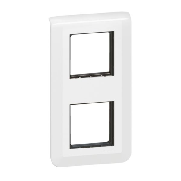 Plaque Mosaic avec support pour 2 x 2 modules montage vertical - blanc