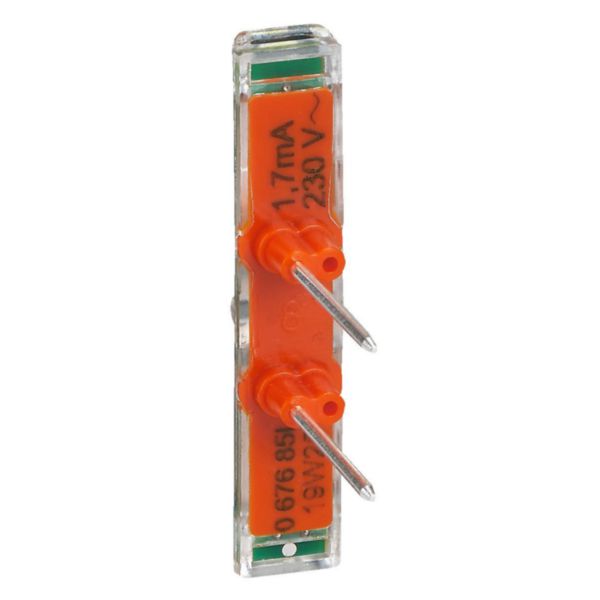 Voyant témoin Mosaic Easy-Led 230V avec repère orange