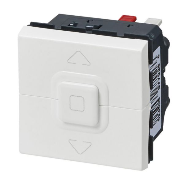 Interrupteur individuel de volets roulants Mosaic 2 modules - blanc