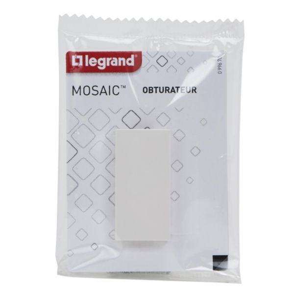 Obturateur Mosaic 1 module - blanc