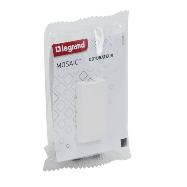 Obturateur Mosaic 1 module - blanc